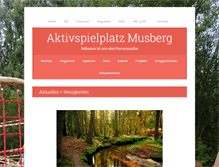 Tablet Screenshot of aktivspielplatz-musberg.de